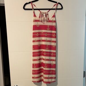 Lilly Pink and Cream Anchor Dress